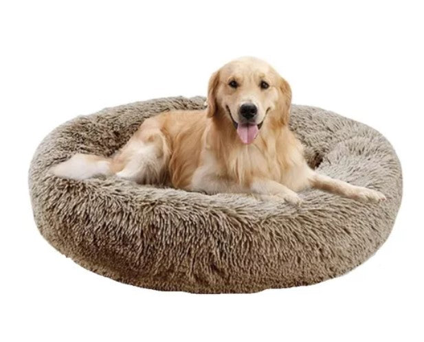 Cama Perro Mascota Antiestres Felpa 90cm