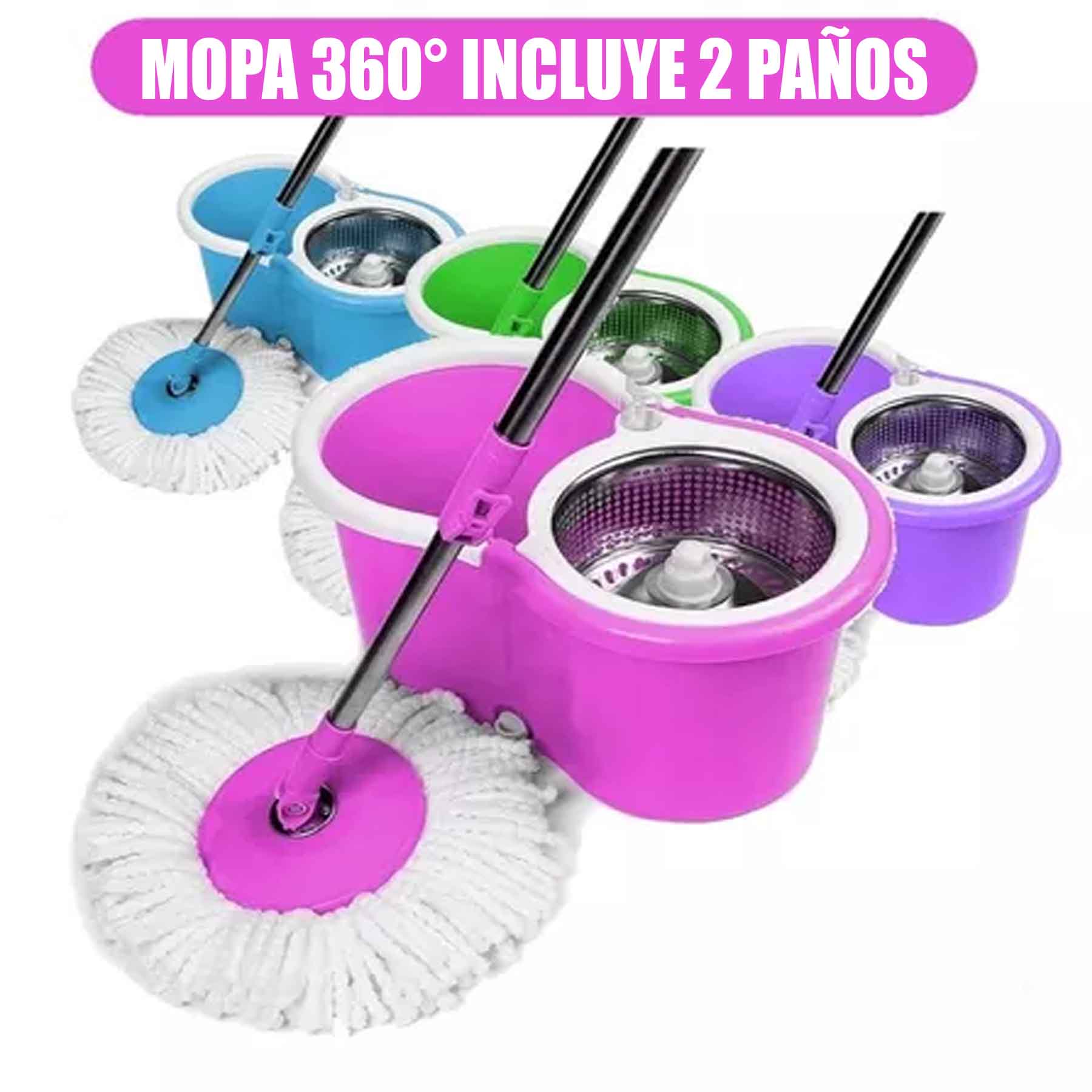 Mopa Giratoria 360° Tambor Metálico