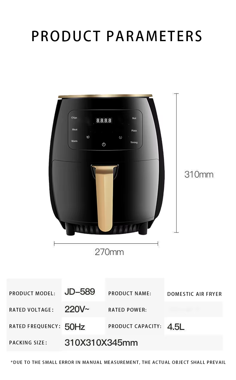 FREIDORA DE AIRE HORNO INTELIGENTE 4.5LT